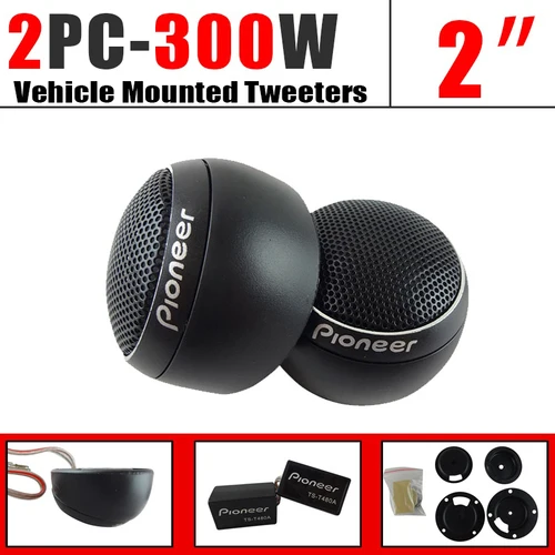 1 par de altavoces estéreo para coche de 300W, tweeters de música para coche, cajas de altavoces de película de seda para Audio de coche, altavoz Tweeter modificado de tono alto