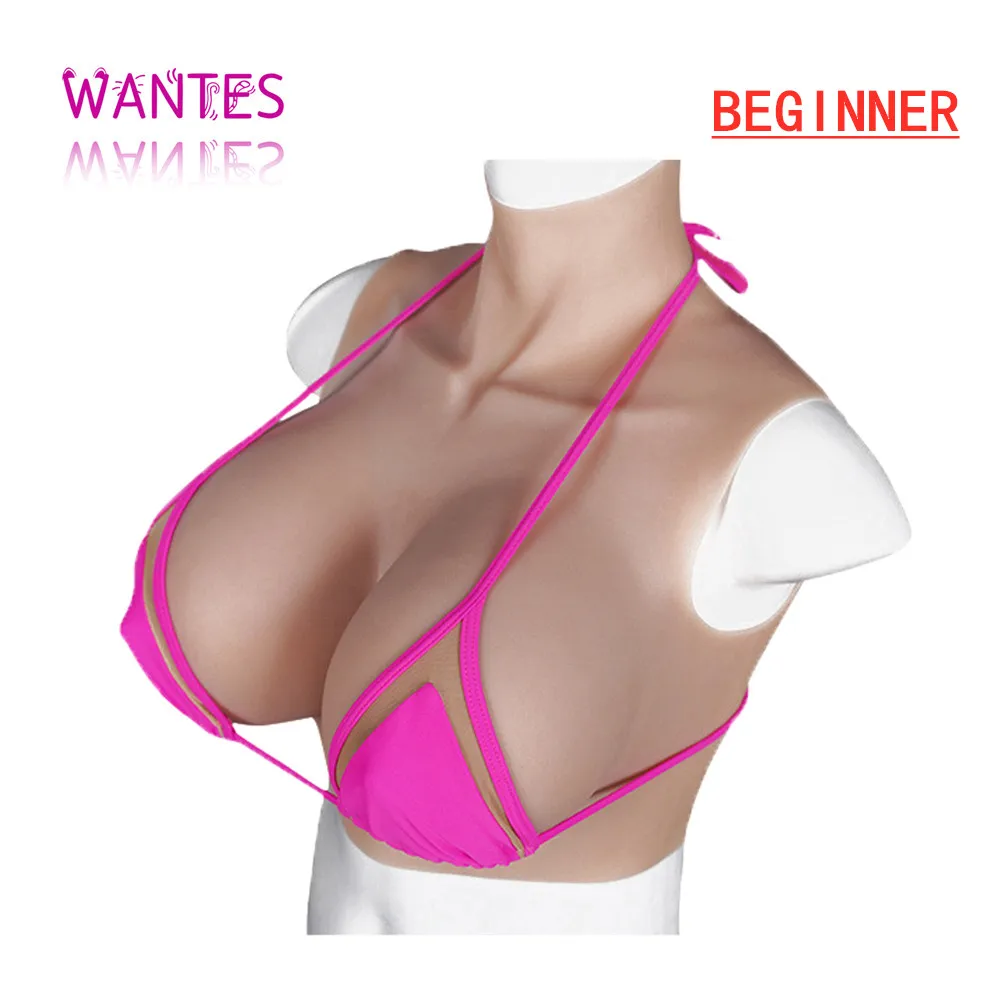 

WANTES Crossdress for Men Fake Silicone Breast Forms Huge Boob A/B/C/D/E/G/H Cup Transgender Drag Queen Shemale Beginner Cosplay