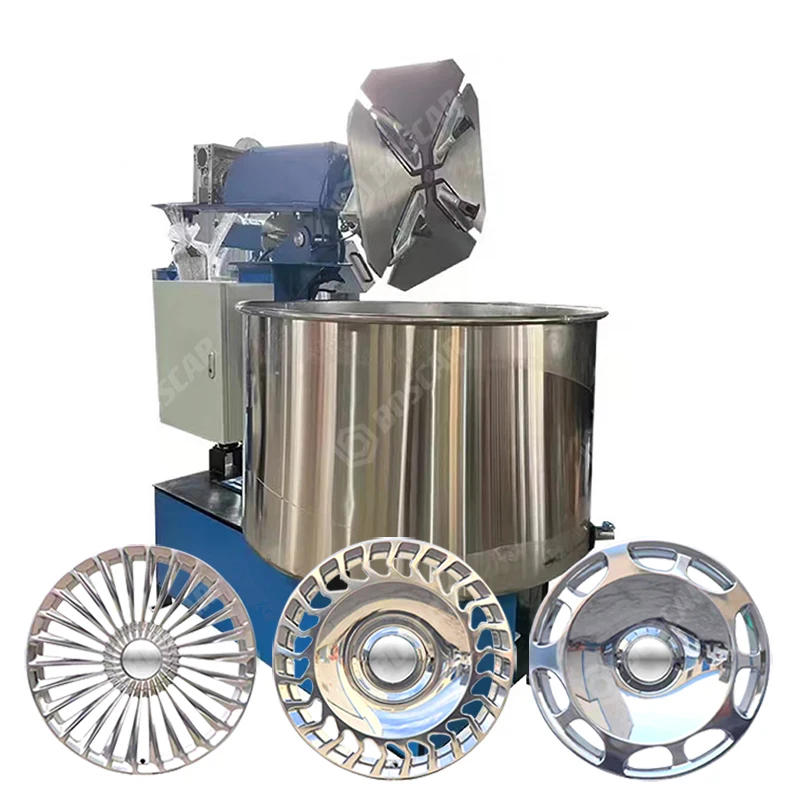 Fully Automatic Rims Polishing Machine Wheel Rim Surface Cleaning Equipment 650mm Max Hub Diameter for Renovation