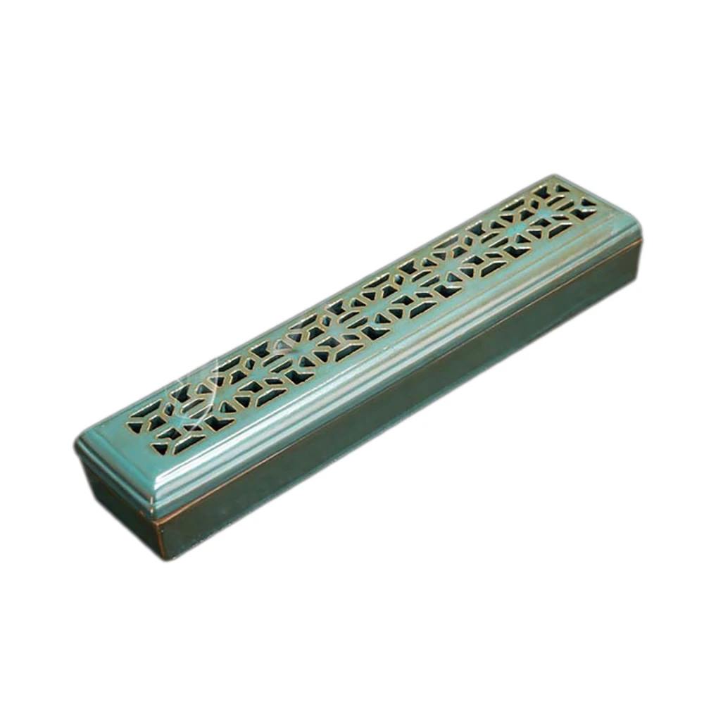 Incense Holder Incense Tray Horizontal Incense Burner Fashion Creativity with Non-Combustible Cotton Ceramics Relax (A)