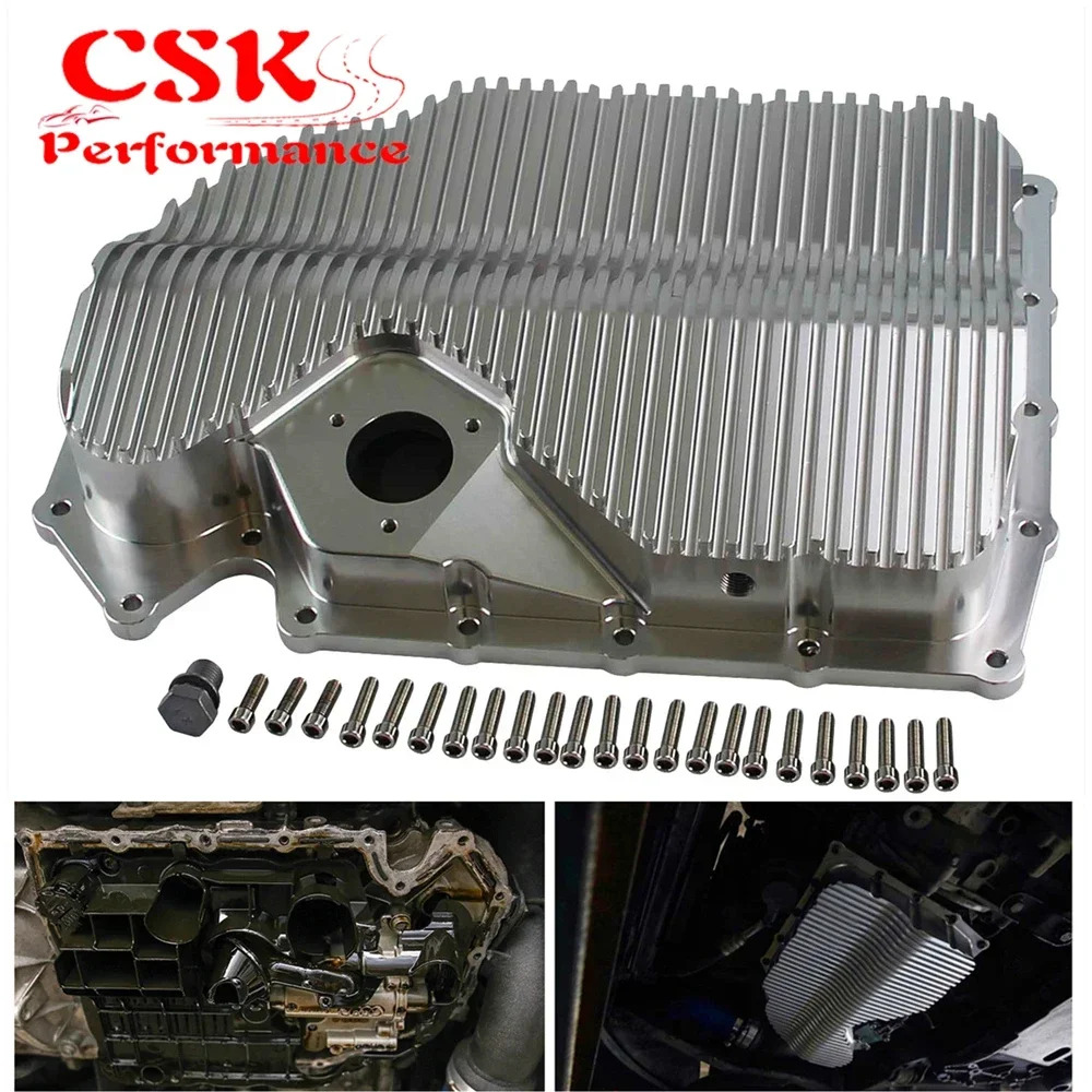 Aluminium Silver EA888 Engine Oil Sump Pan Fits  For Gen 2 Gen 3 VW Golf GT I R MK6 MK7 Audi A3 S3 TSI - view 4