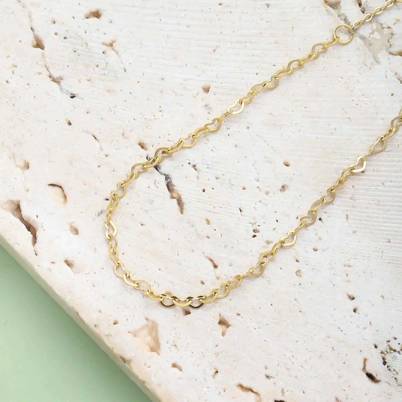 سوار من الفولاذ المقاوم للصدأ مطلي بالذهب عيار 14 قيراط - إكسسوار سلسلة ربط أنيق بسيط، هدية مثالية مع شحن سريع #2