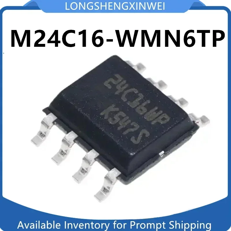 1PCS M24C16-WMN6TP SOIC-8 Chip 24C16WP Patch SOP-8 Memory New Original