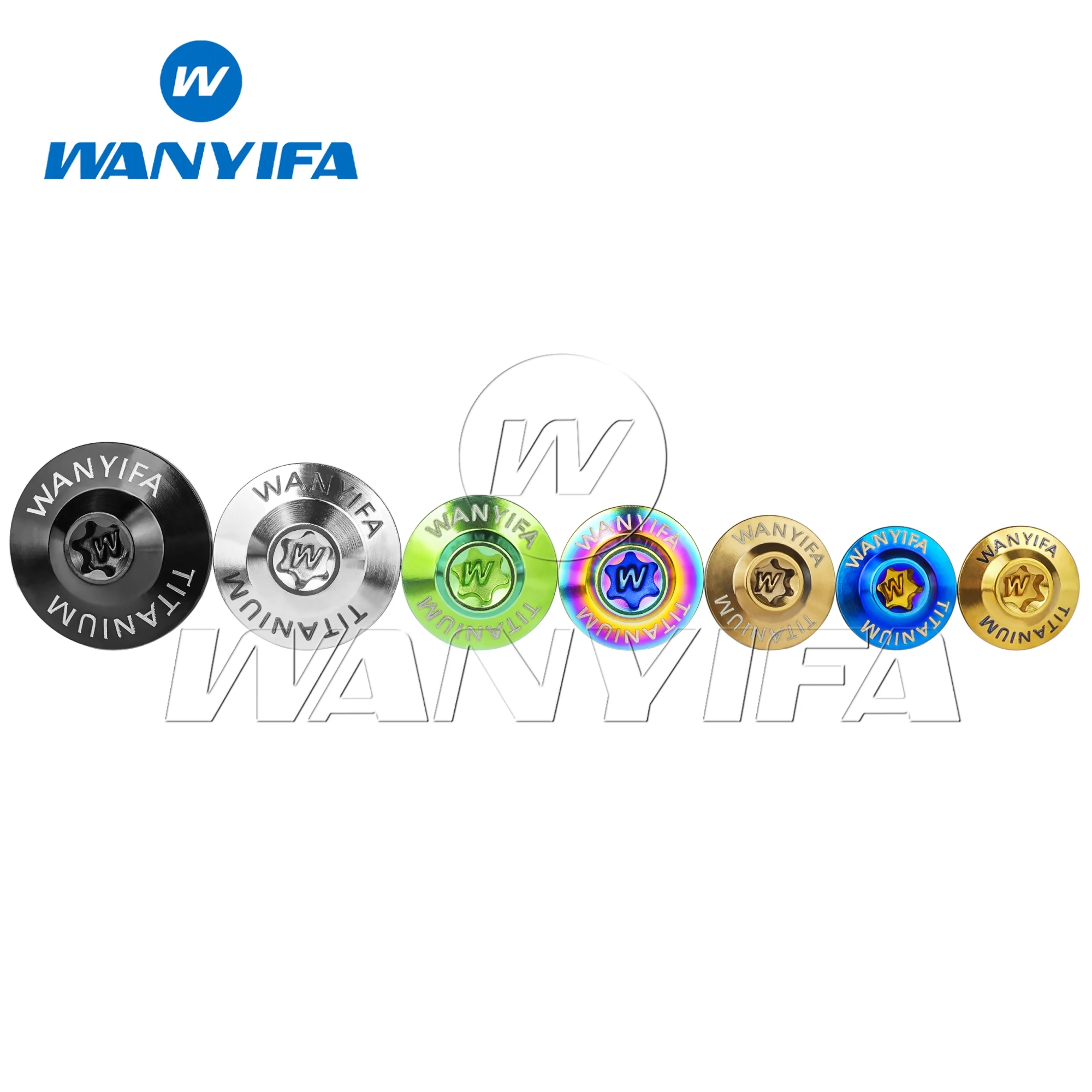 Wanyifa  M5/M6x11-22mm Titanium Bolt  Torx Bolt for Motorcycle Fasteners  Umbrella Head in Butterfly Step