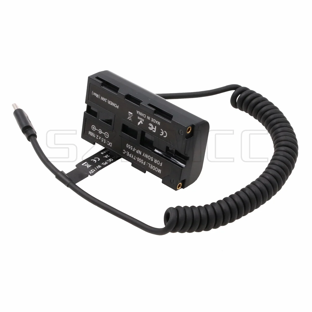 بطارية وهمية مع في الخارج ، V ، 3A إلى النوع-C ، USB C ، PD كابل الزناد ل Atomos ، شوغون ، النينجا ، جحيم ، شاشة SmallHD ، NP F970 ، F550