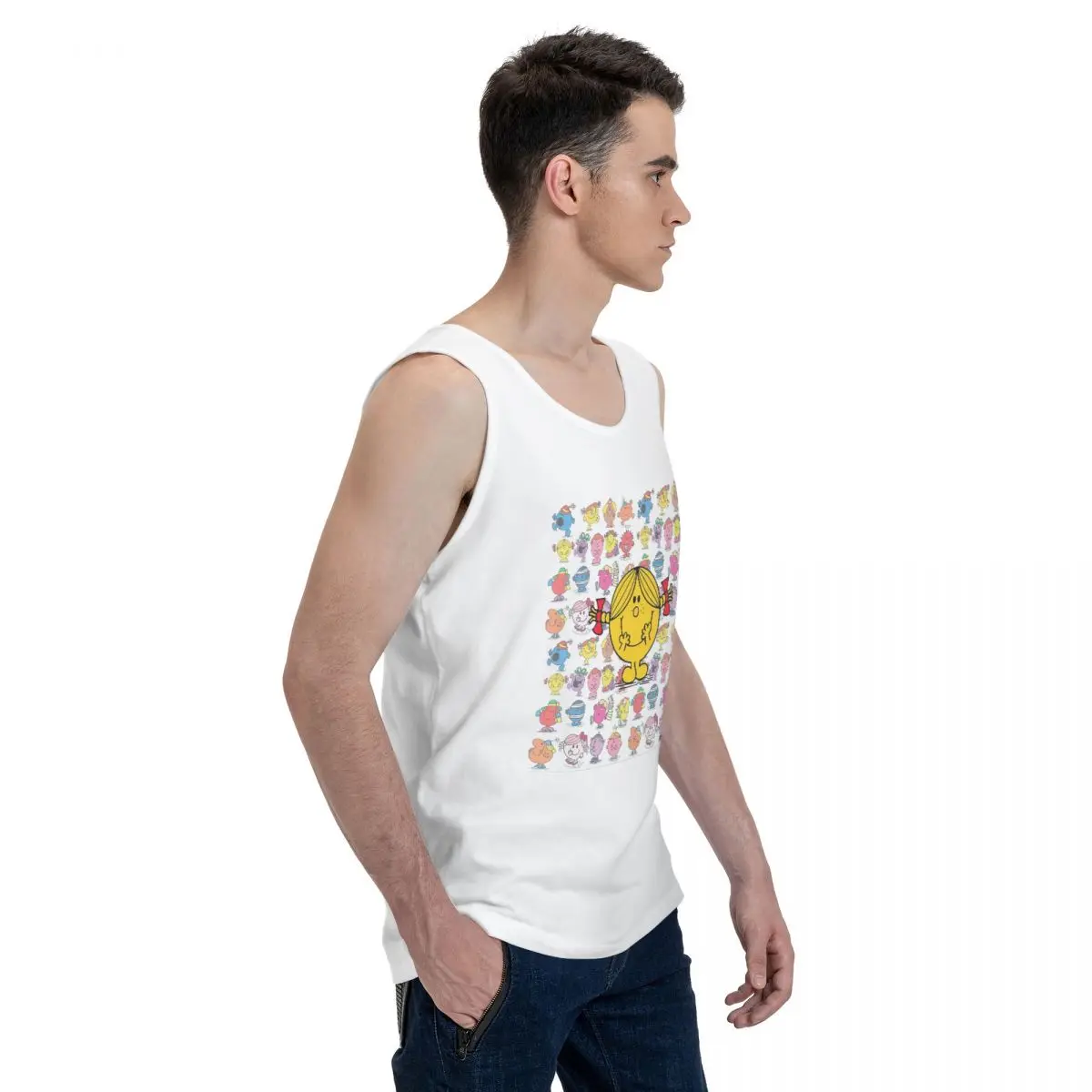 Little Miss Sunshine 100% Cotton Men's Sweatshirt Vest Sleeveless Clothing Tees Men Tank Tops T-shirt