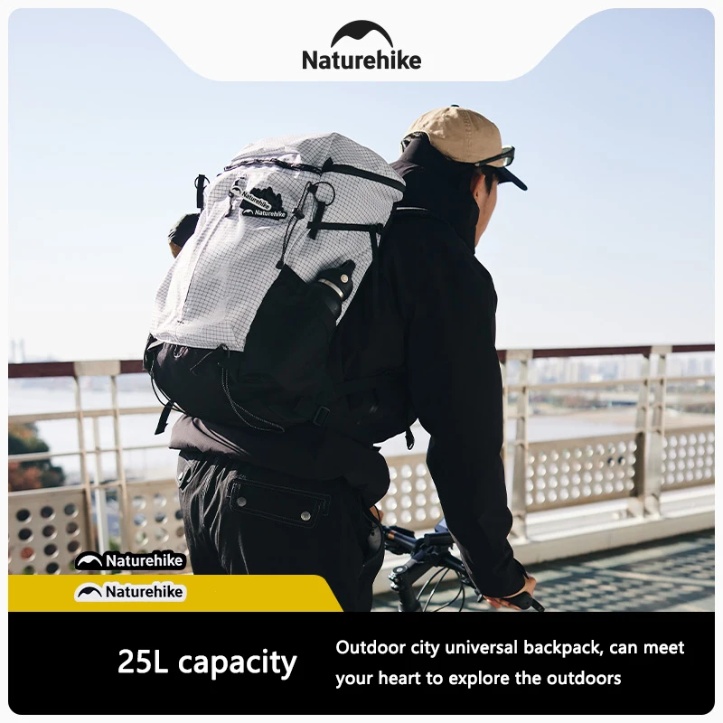 Naturehike Helium 25L Backpack Outdoor Camping Mountaineering Backpack Travel Comfortable Breathable Waterproof Shoulder Bag