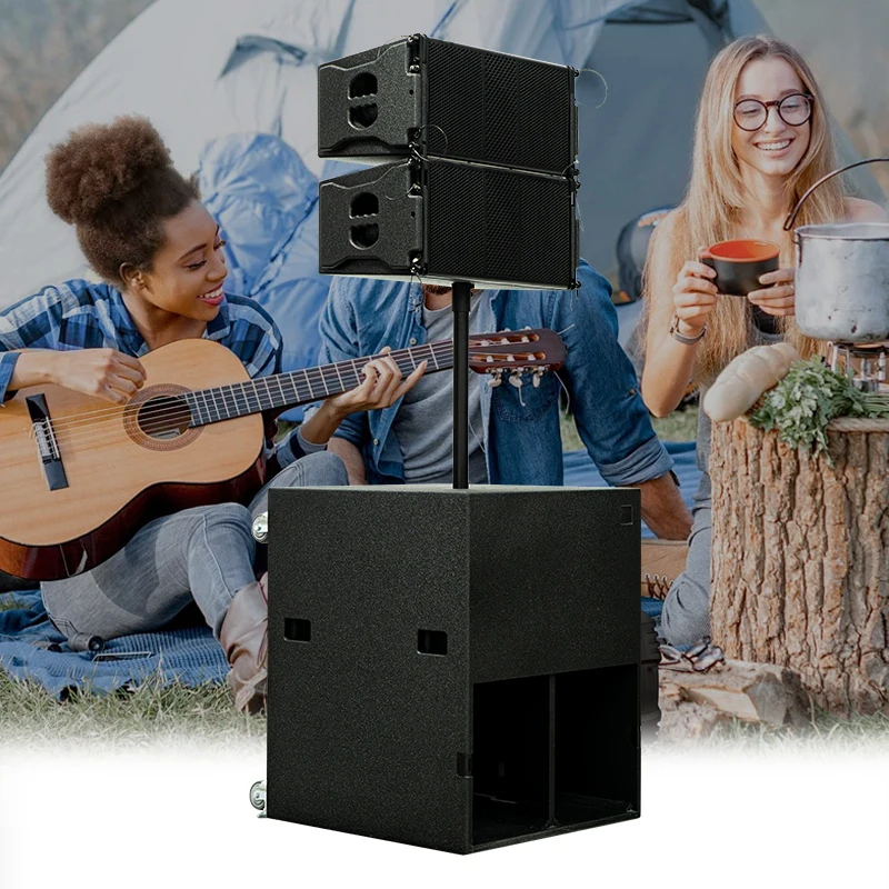 Toni del computer Tuning Active Line Array Altoparlanti Sistema audio Audio Flight Case Concerto Stage Professional Line Array Altoparlante Box