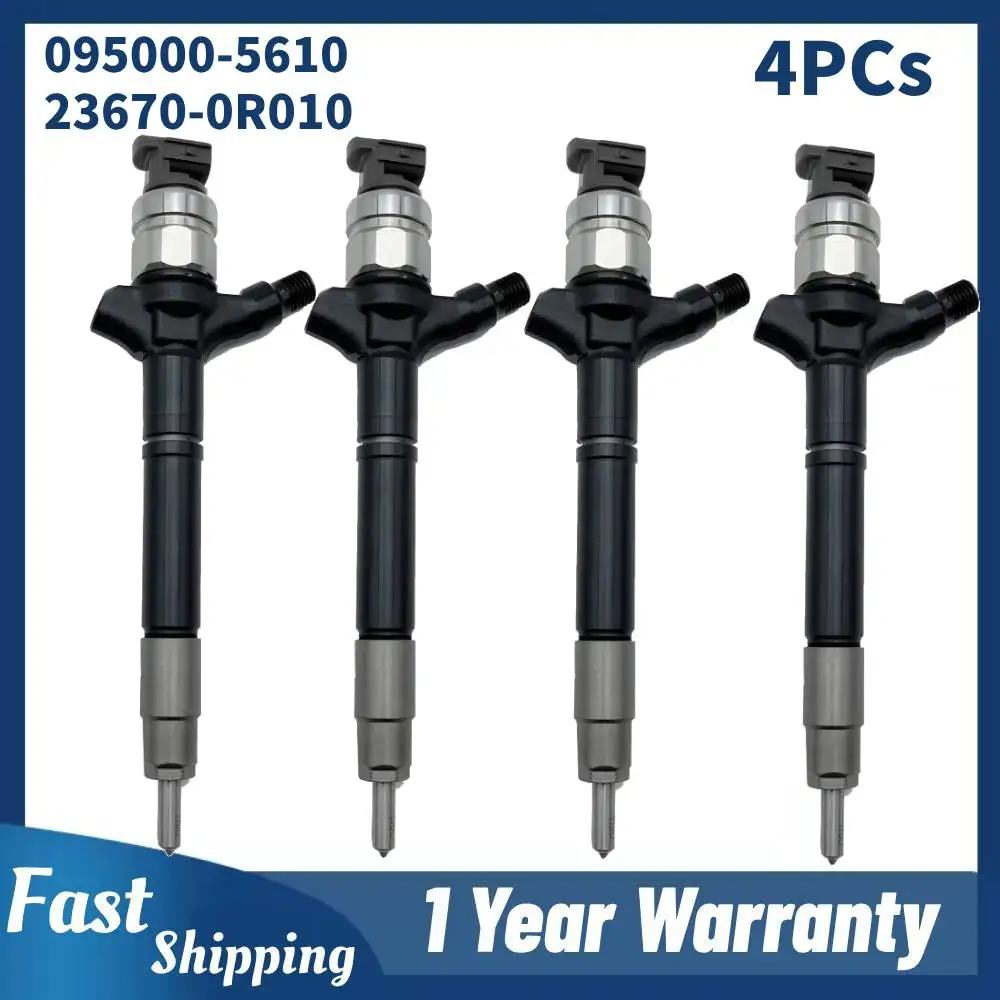 4PCS 095000-5610 Injector Assembly 23670-0R010 Diesel Fuel Injector for Toyota Avensis