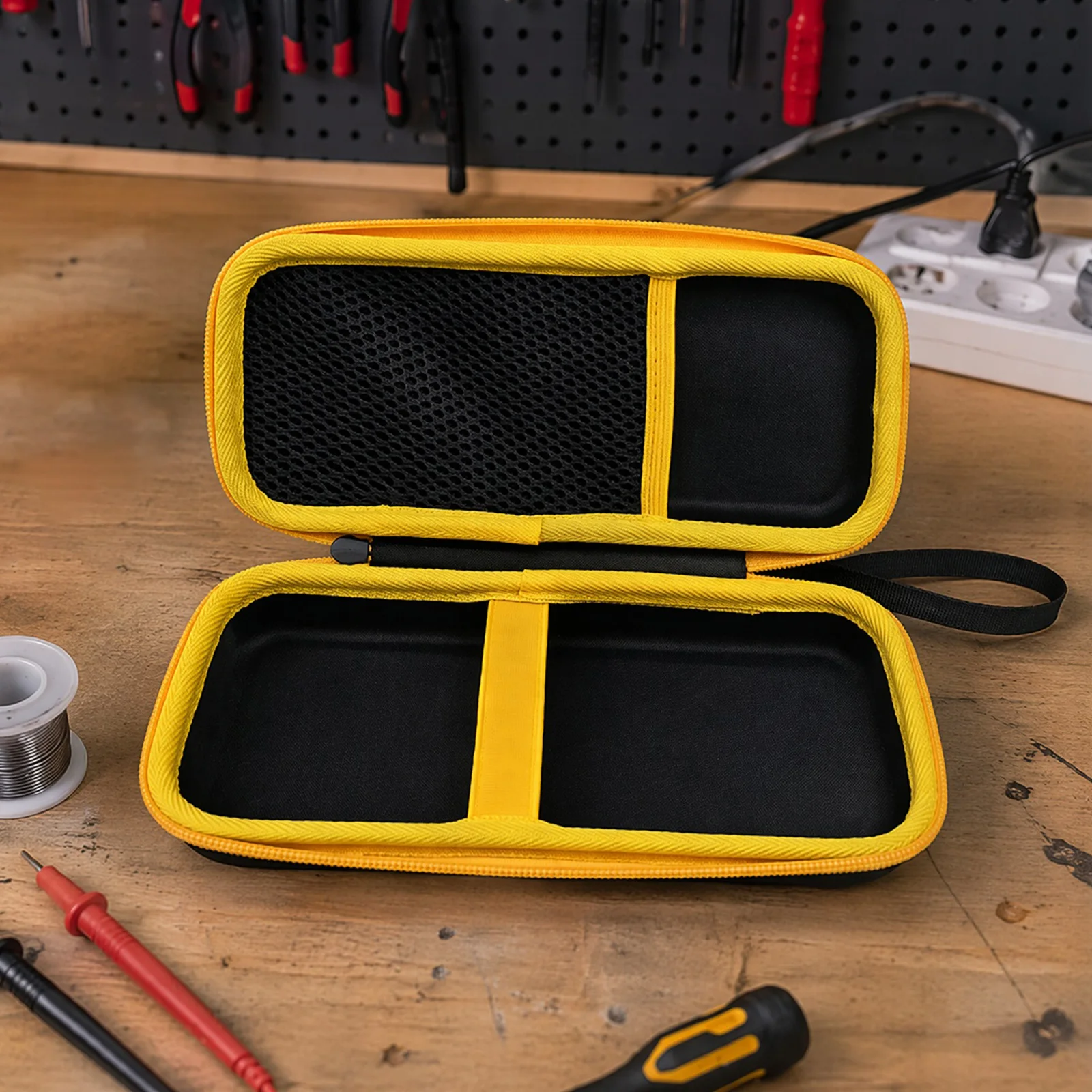 EVA Clamp Meter Holder Bag Fit for Fluke 323/324/325/302 with Portable Handle & Zipper Design Excellent Protection