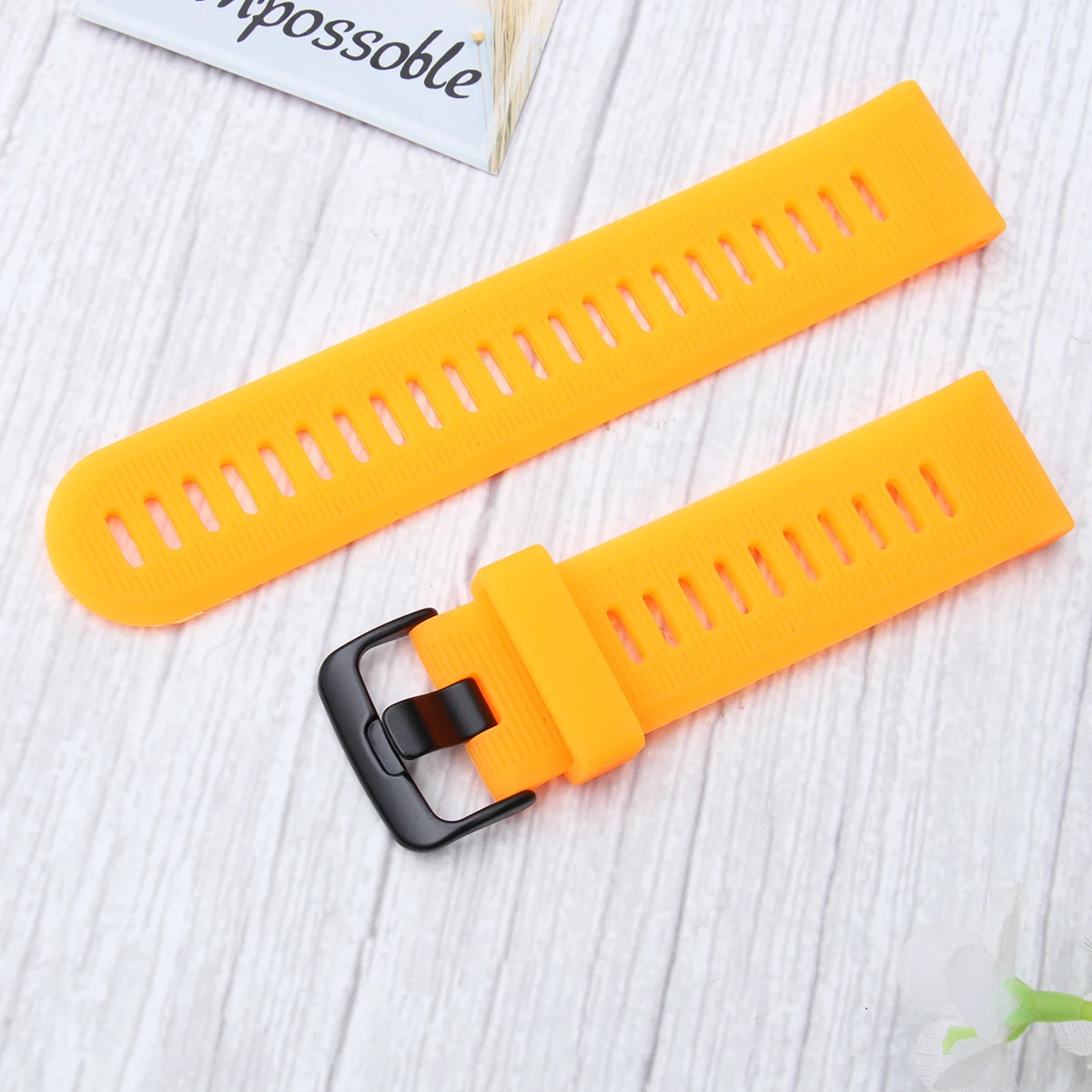 

Silicone Orange Strap PC Hard Rubber Anti drop Protective Shell Compatible for Garmin forerunner 945 and 935