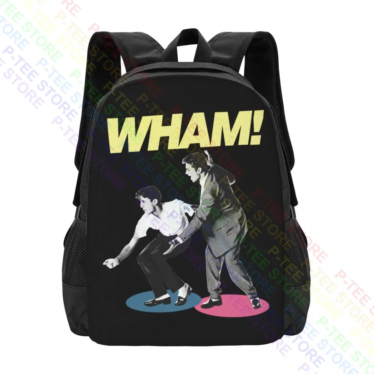 Wham George Michael Jitterbug Dance Pop Music Ridgeley Tour MerchBackpack Large Capacity Training Sports Bag