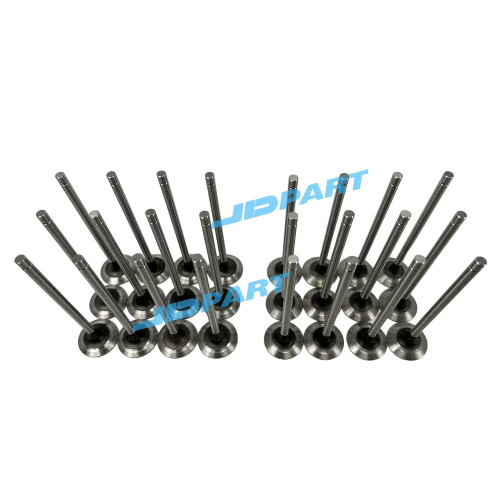 24PCS 6068 Intake Valve With Exhaust Valve R518806 R524875 For John Deere Engine Parts