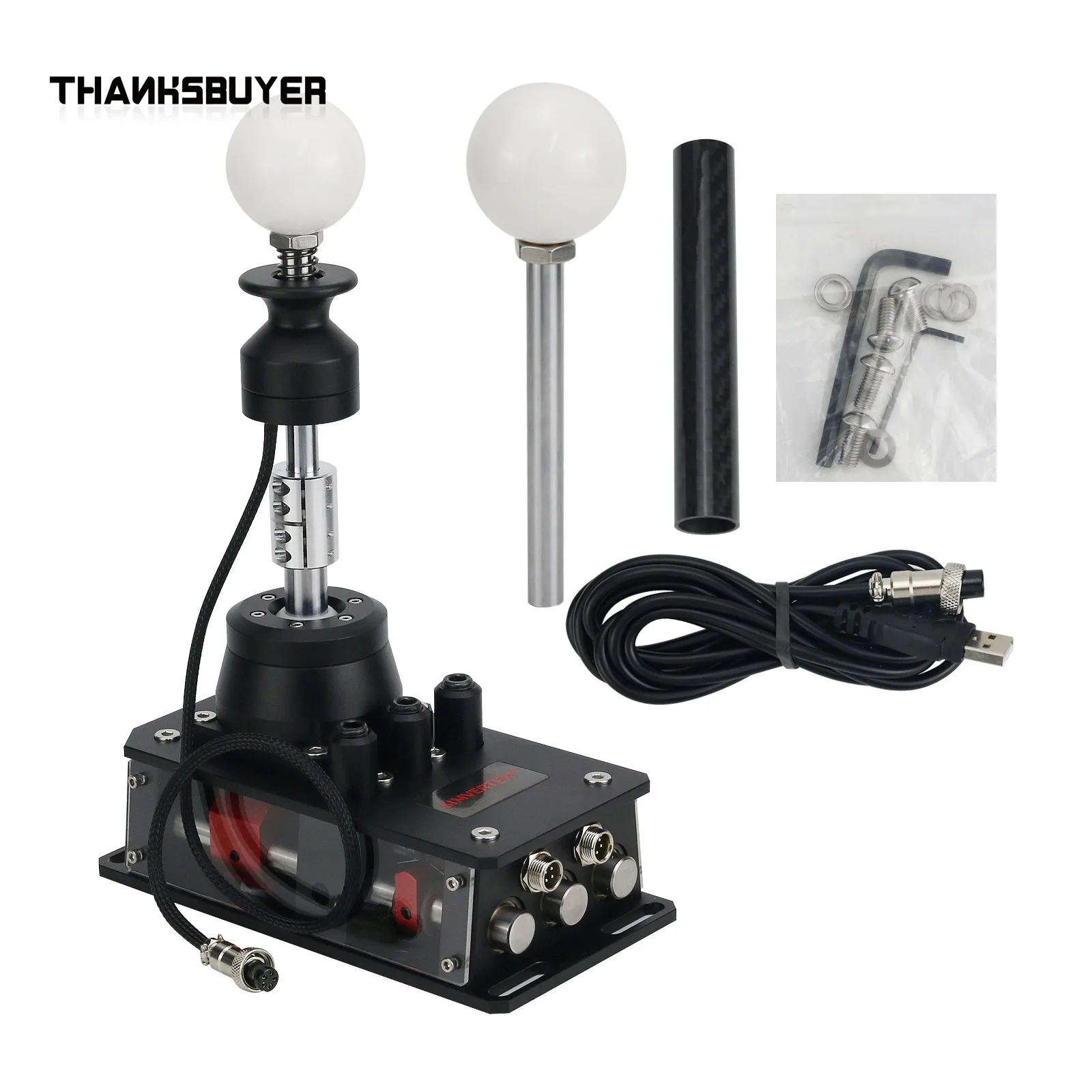 

SH-V5 7+R USB Gear Shifter SIM Racing Shifter Manual Shifter & Racing Reverse Gear Kit for SIMVERTEX