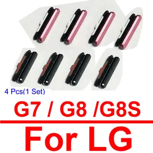 Bilashmart 4/Lot LG G7 G8 G8S G8X Power Volume Side Buttons On Off Power Volume Small Side Keys Replacement