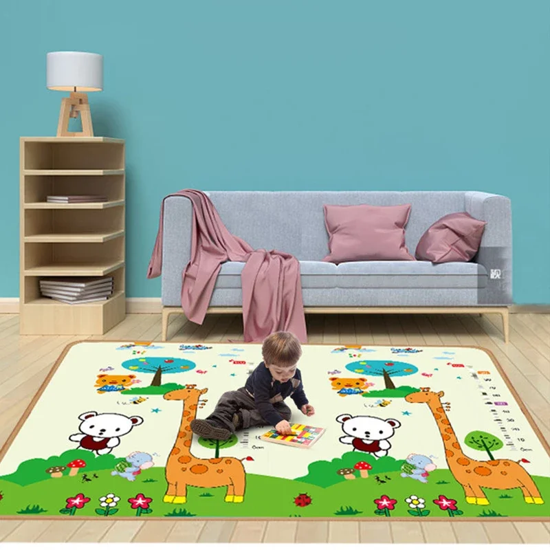 

Thick New Baby Crawling Play Mats 1cm/0.5cm Environmentally Friendly Folding Mat Carpet Play Mat for Children's Safety Rug Gifts