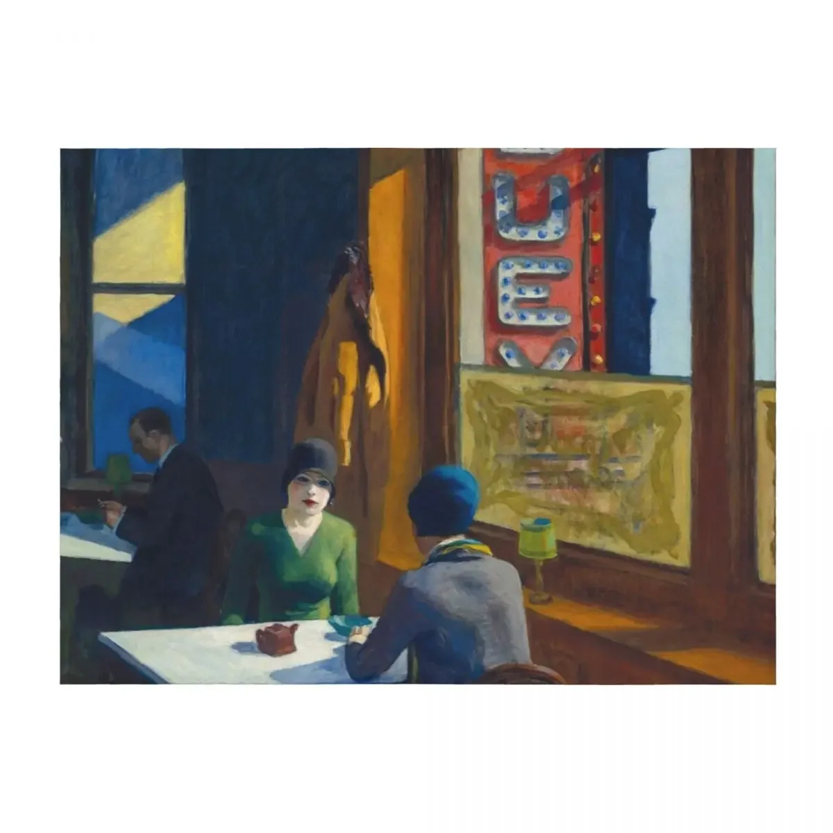 

Chop Suey by Edward Hopper Throw Blanket Multi-Purpose Sofa Quilt Luxury Flannel Fabric Blankets