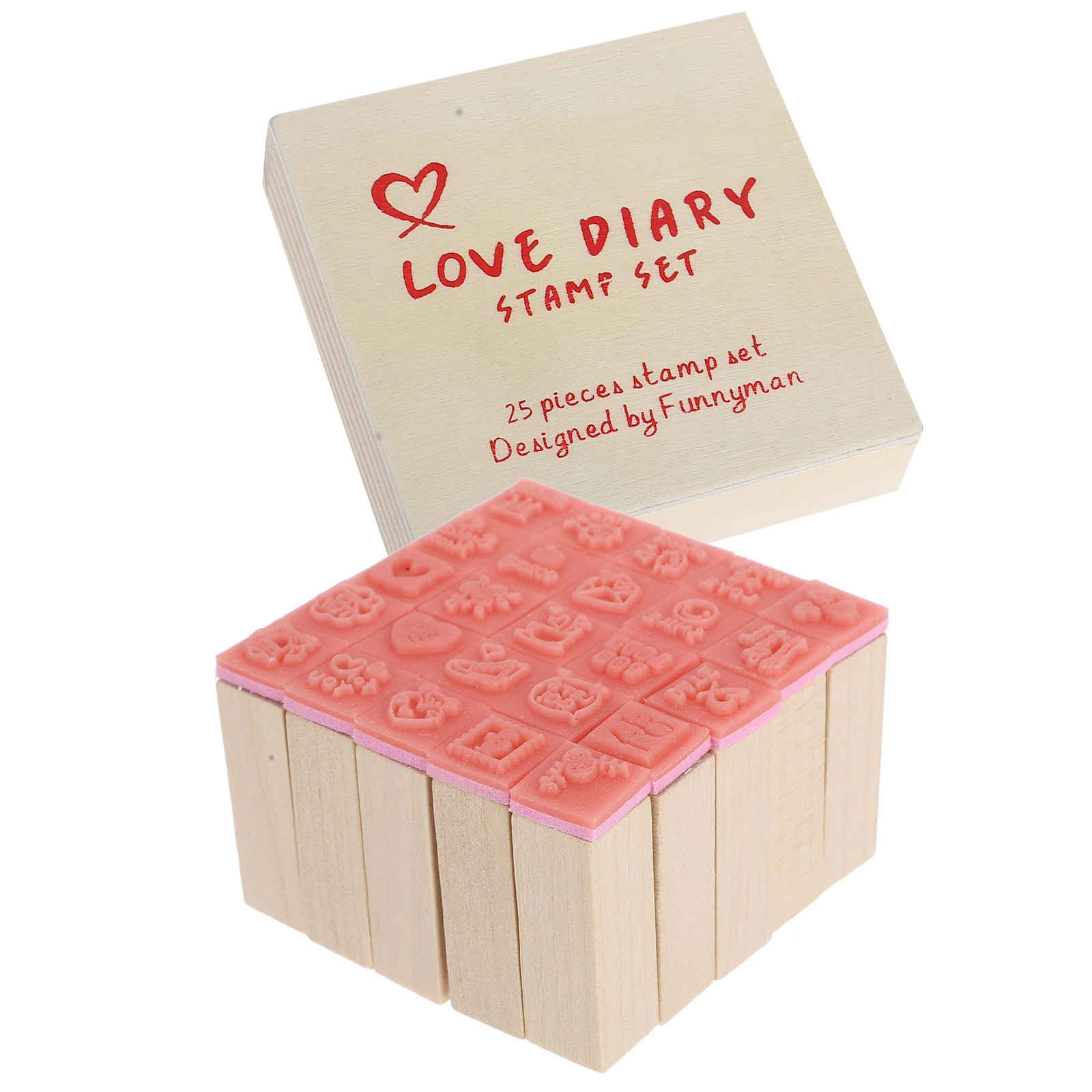 

Mini Hand Account Stamps Wooden Reusable Cards Scrapbooking Letters Diary Crafts Envelopes Photo Decorate Storage