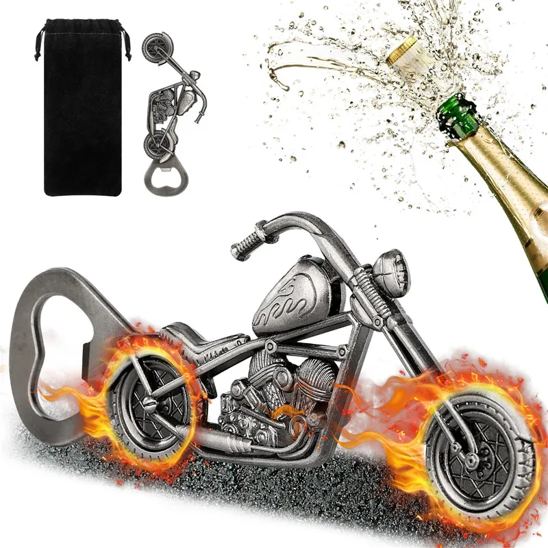 

Portable Motorcycle Design Metal Bottle Opener Beer Corkscrew Outdoor Camping Party Club Openers Gadget Wedding Barware Gift Set