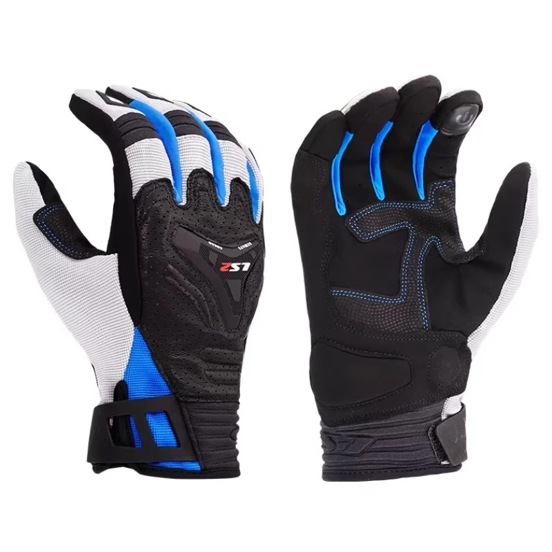 

Летние мотоциклетные перчатки с перфорацией, дышащие, с сенсорным экраном, износостойкие, для мотокросса, полнопалые, длинные.