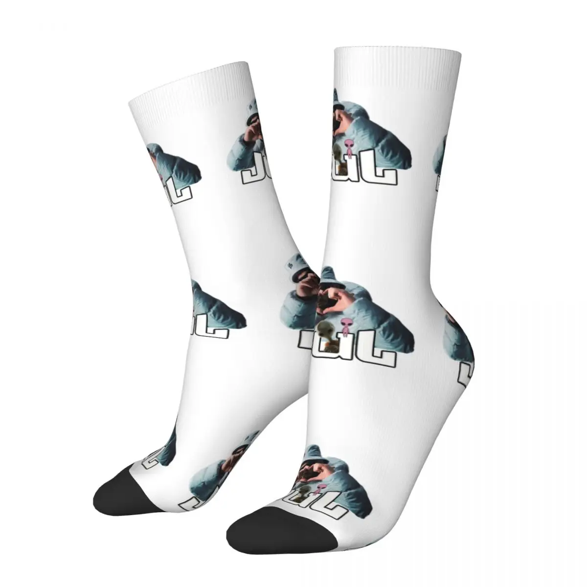 Jul Bootleg Socken Winter Rapper Strümpfe Mode Damen weiche Socken Grafik Outdoor Anti-Rutsch-Socken