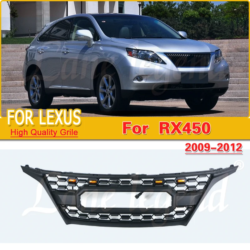 Calandre de voiture avec lumières pour LEXUS jas450 2009-2012, calandre avant adaptée aux pièces automobiles tout-terrain, autres accessoires extérieurs