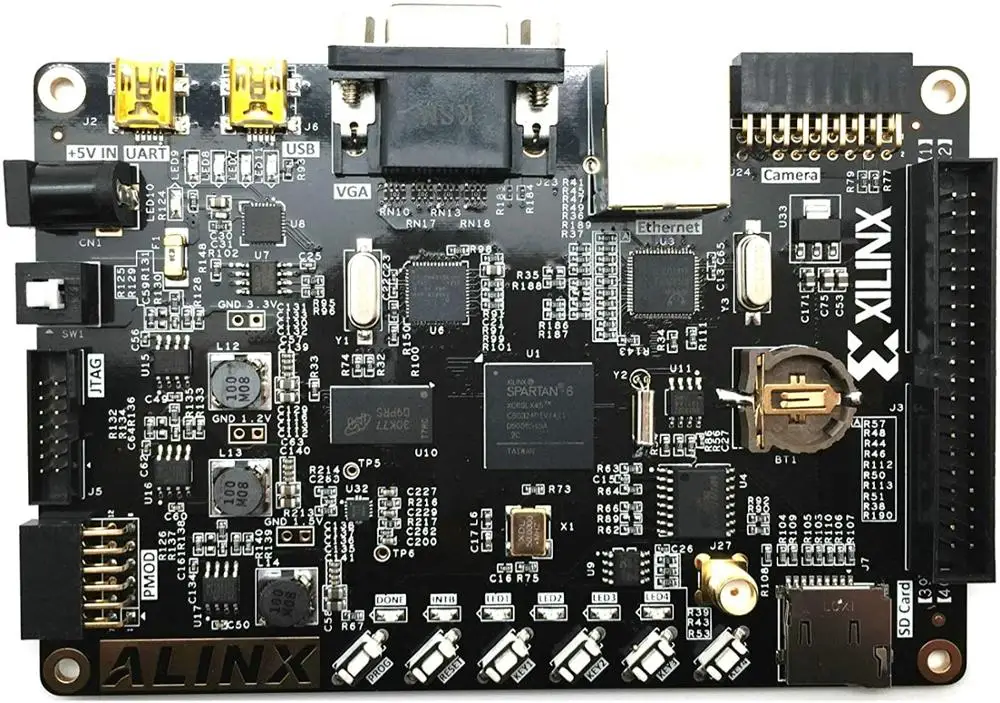 ALINX AX545  Brand XILINX FPGA Development Board SPARTAN6 LX16 LX45 DDR3 Gigabit Ethernet