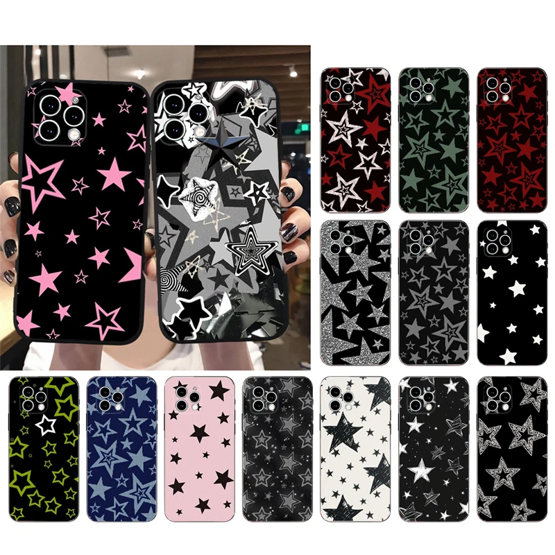 

Stars Art Phone Case For iPhone 16 15 14 13 12 11 Pro Max Plus Mini
