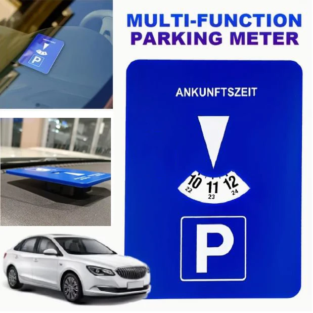 Car Parking Digital Disc Timer Clock Vehicle Display Plastic Disc Parking Time Tools Parking Timer Clock Car Interior Accessorie