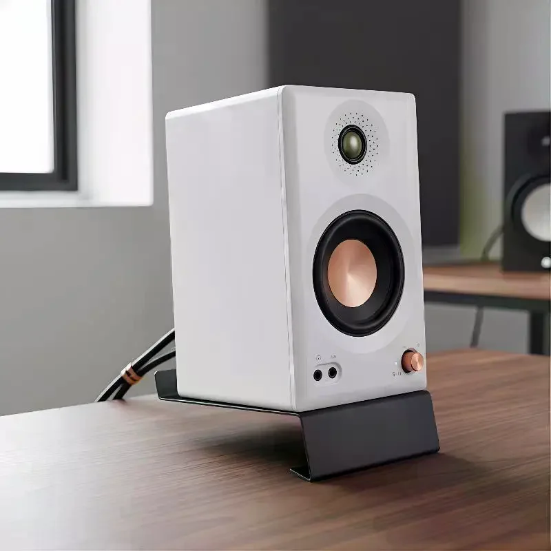MR5BT Heavy Duty Metal Desktop Speaker Stand with Anti Slip Base Bracket for Recording Studio Table