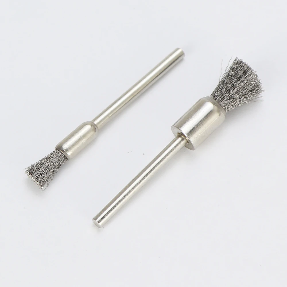6pcs Stainless Steel Wire Brush 3mm Shank Drill Rotary Tool Steel Wire Wheel Cup Brush Set For Metal Rust Removal Set