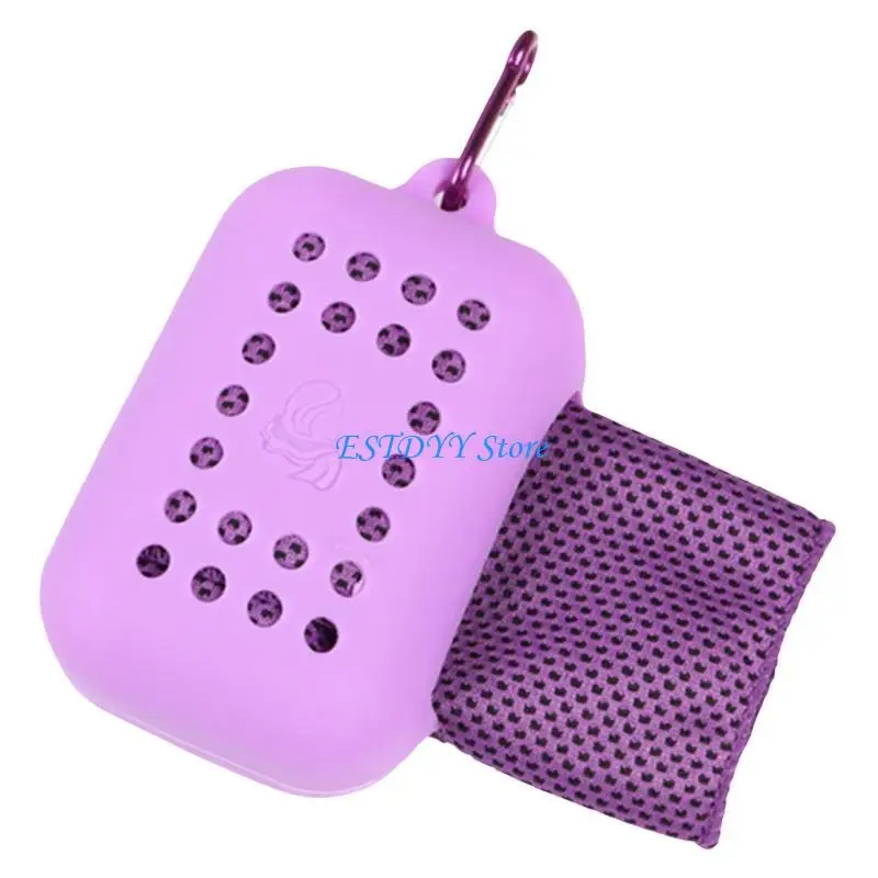 G6DE منشفة تبريد متعددة الوظائف في الهواء الطلق منشفة رياضية منشفة الجليد مع السيليكون ل كاليفورنيا