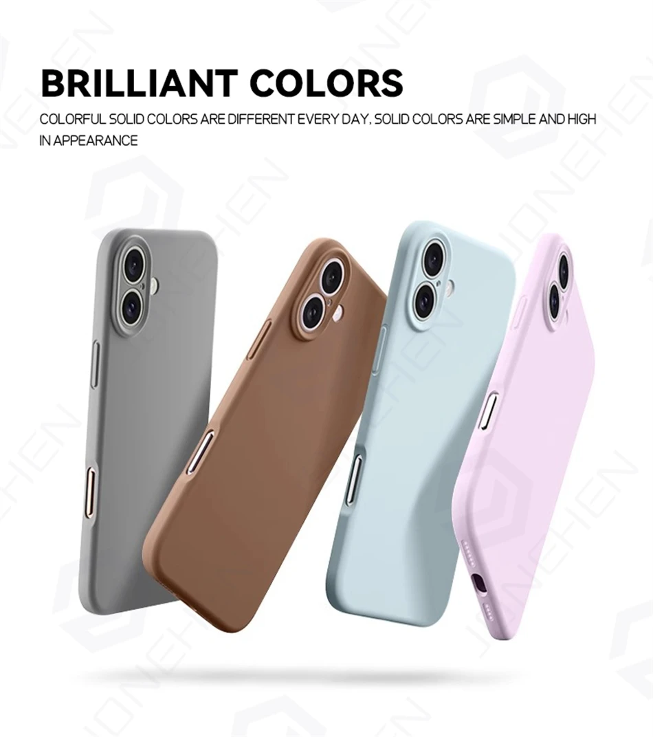 Магнитный гладкий чехол для Magsafe Liquid Silicone Case для iPhone 16 Plus 17 Air 15 14 13 12 Pro Max Len Protect Противоударный чехол