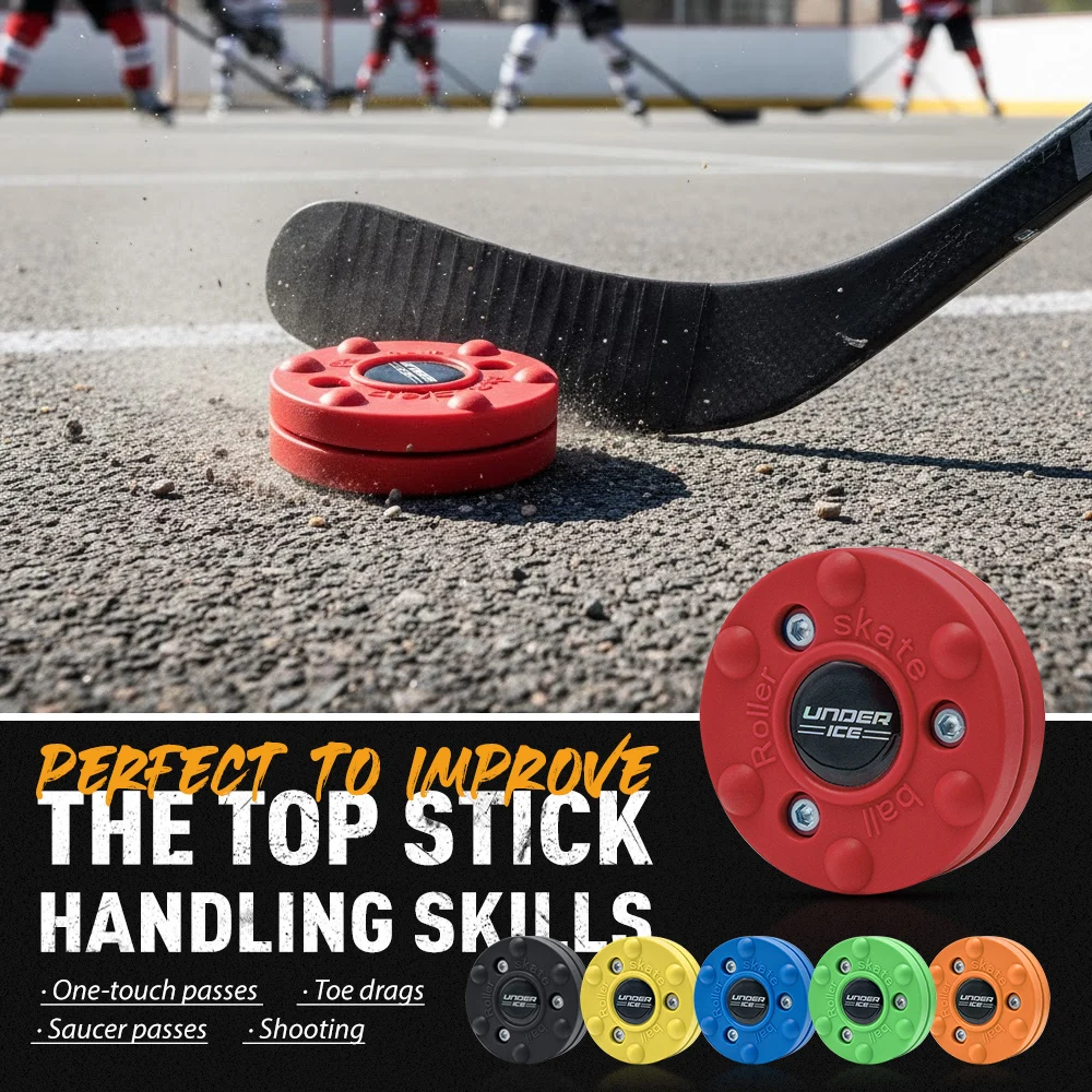 عفريت هوكي الشوارع قابل لإعادة الاستخدام، عفريت هوكي الجليد، عفريت تدريب بلاستيكي لممارسة التدريب على الجليد