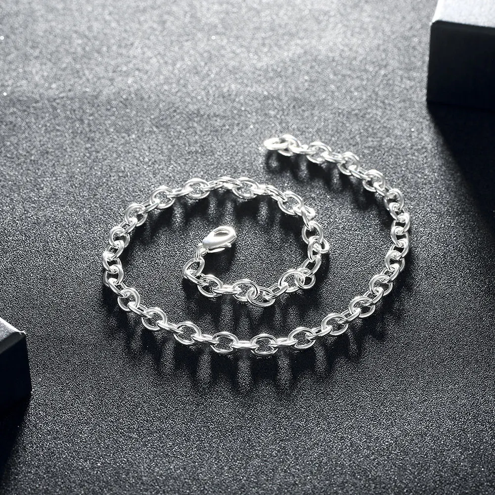 Factory Direct 925 Sterling Silver Necklace For Woman Men Fashion Charm 18 Inches Chain Luxury Jewelry Party Wdding Gift
