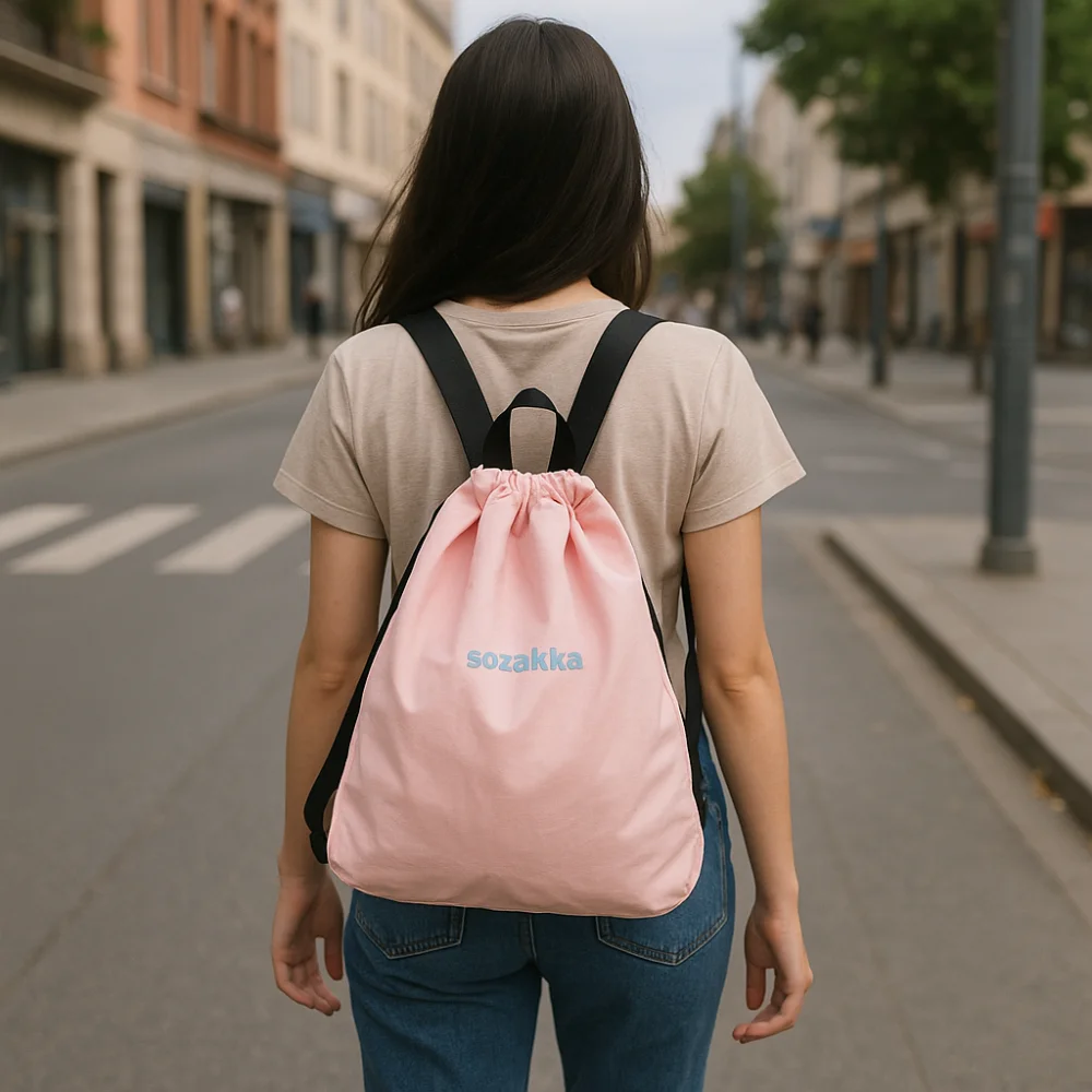 

Fashion Korean Style Nylon Drawstring Backpack Lightweight Fresh Color Sport Nylon Bag Sweet Harajuku Outdoor Travel Bag Travel