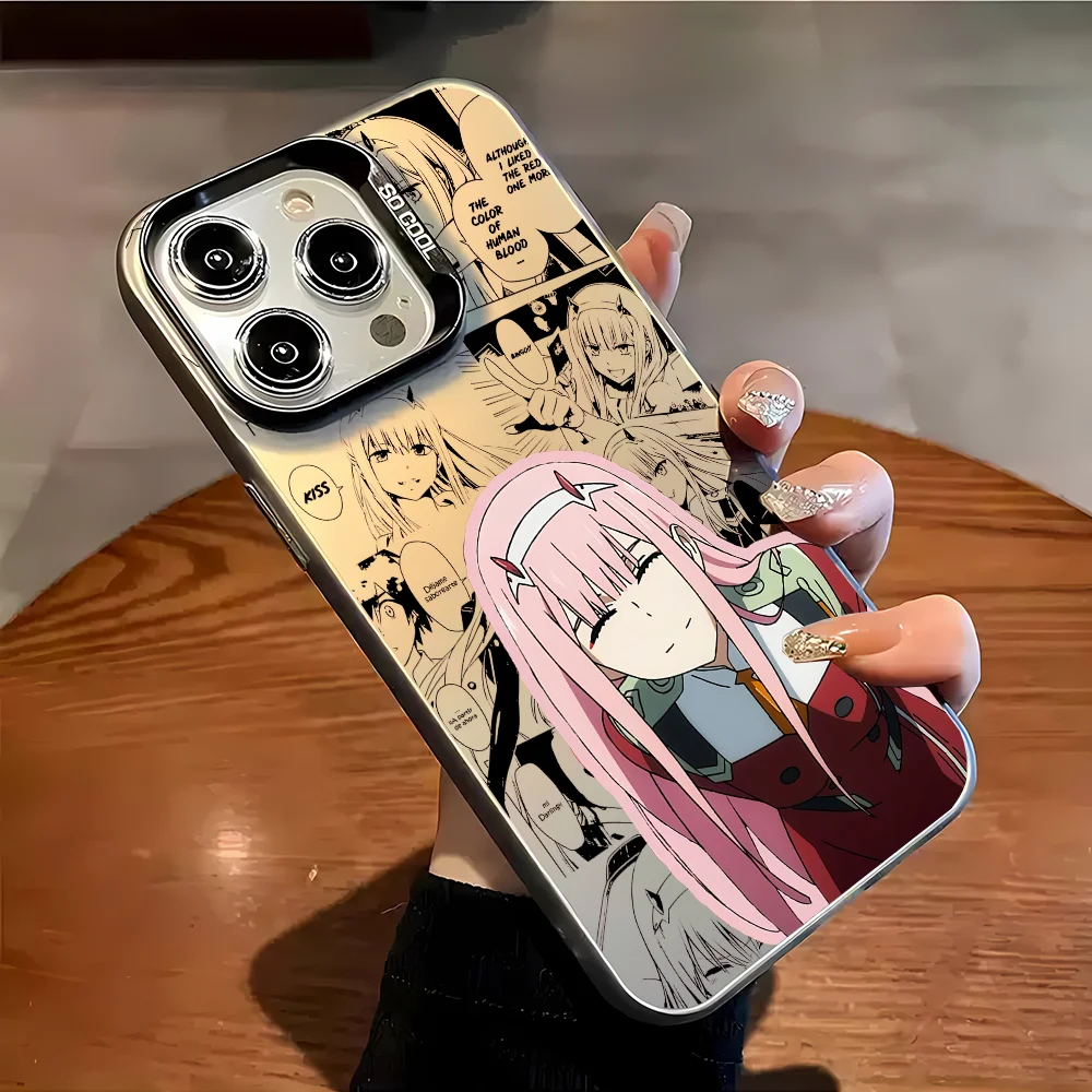 

Anime Zero Two Phone Case Fashion Case For IPhone 16 15 14 13 12 11 Mini Pro Max X XR XSMAX 8 7 Plus Anti Fall Matte Back Cover
