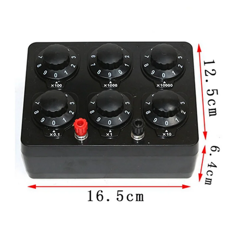ABKI-0-99999,9 Ом, простая коробка сопротивления, прецизионный переменный десятичный резистор, обучающий инструмент, обучающий блок сопротивления