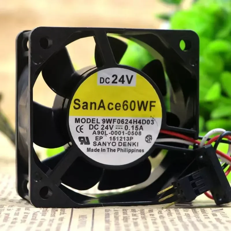 for Sanyo SanAce60WF 9WF0624H4D03 6025 24V Cooling Fan for Fanuc System Dedicated Original Replacement