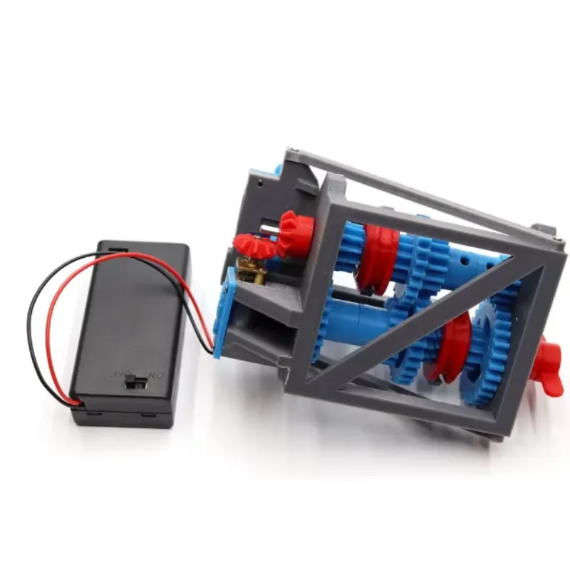 4 Speed Manual Transmission Gearbox Model Car Forward Reverse Gear Simulation 3D Printed Parts DIY RC Vehicle Replacement
