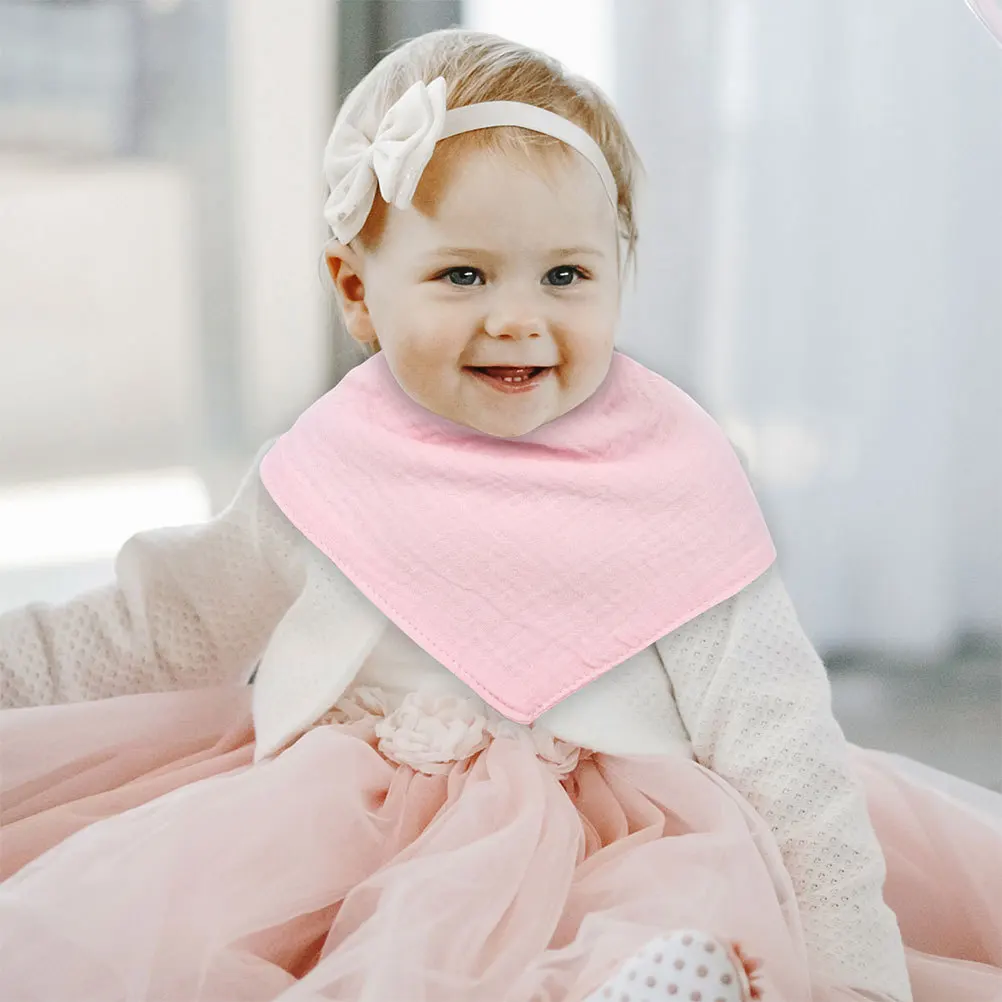 

4Pcs Baby Bandana Bibs Drooling Cotton Adjustable Soft Bib for Boys Girls Teething Babies Bandana Bibs Drool Bib