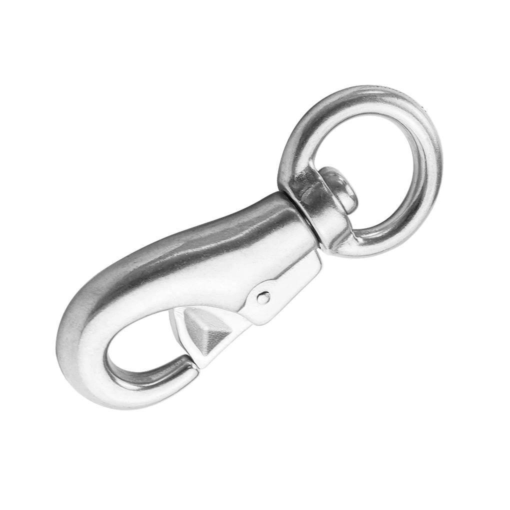 Swivel Snap Hook 4-inch 16mm Latch Heavy Duty Safe Rotary Shackle Surfing Fishing Boat Rigging Hardware Accessories