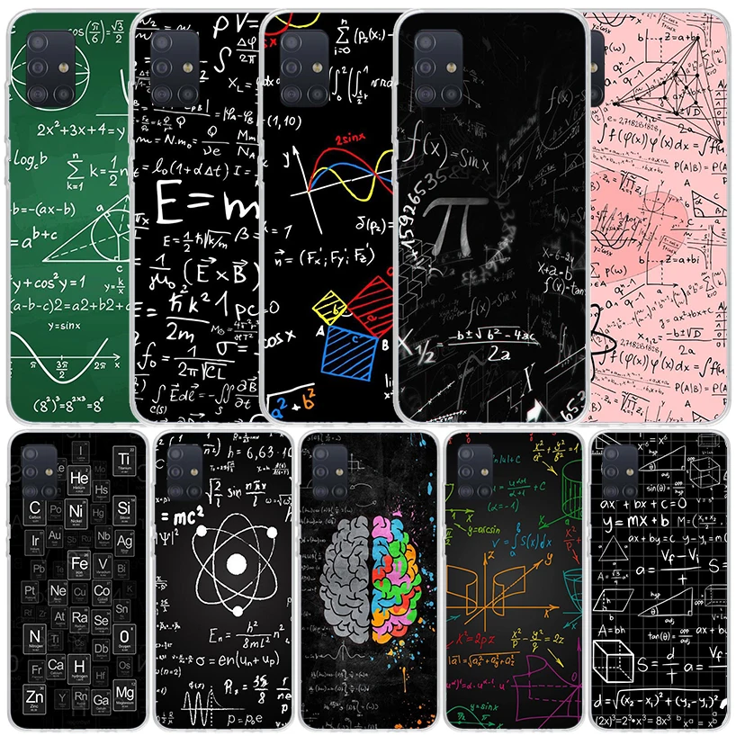 Physics Chemical Mathematics Phone Case For Samsung Galaxy A51 A50S A41 A40 A31 A30S A21S A20S A20E A11 A10S A71 A70 A6 A7 A8 A9