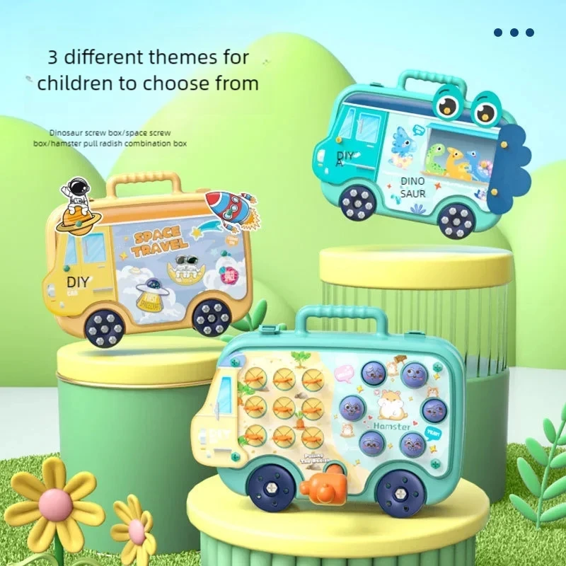 จําลองไขควงไฟฟ้า Montessori ของเล่นประกอบและซ่อมชุดเครื่องมือเด็ก Early การศึกษาของเล่นทําด้วยมือ DIY ของเล่น