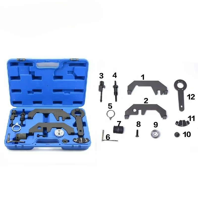 

Auto Car Repair Engine Timing Alignment Camshaft Crankshaft Tool Kit Flywheel Locking Tool Kit for Car XC1681