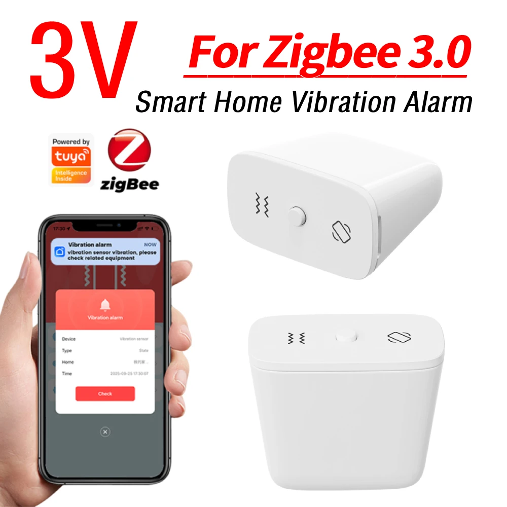 Drop Detector IP67 Waterproof and Dustproof Glass Break Sensor Adjustable Sensitivity for Home Office Garage & Sheds Protection