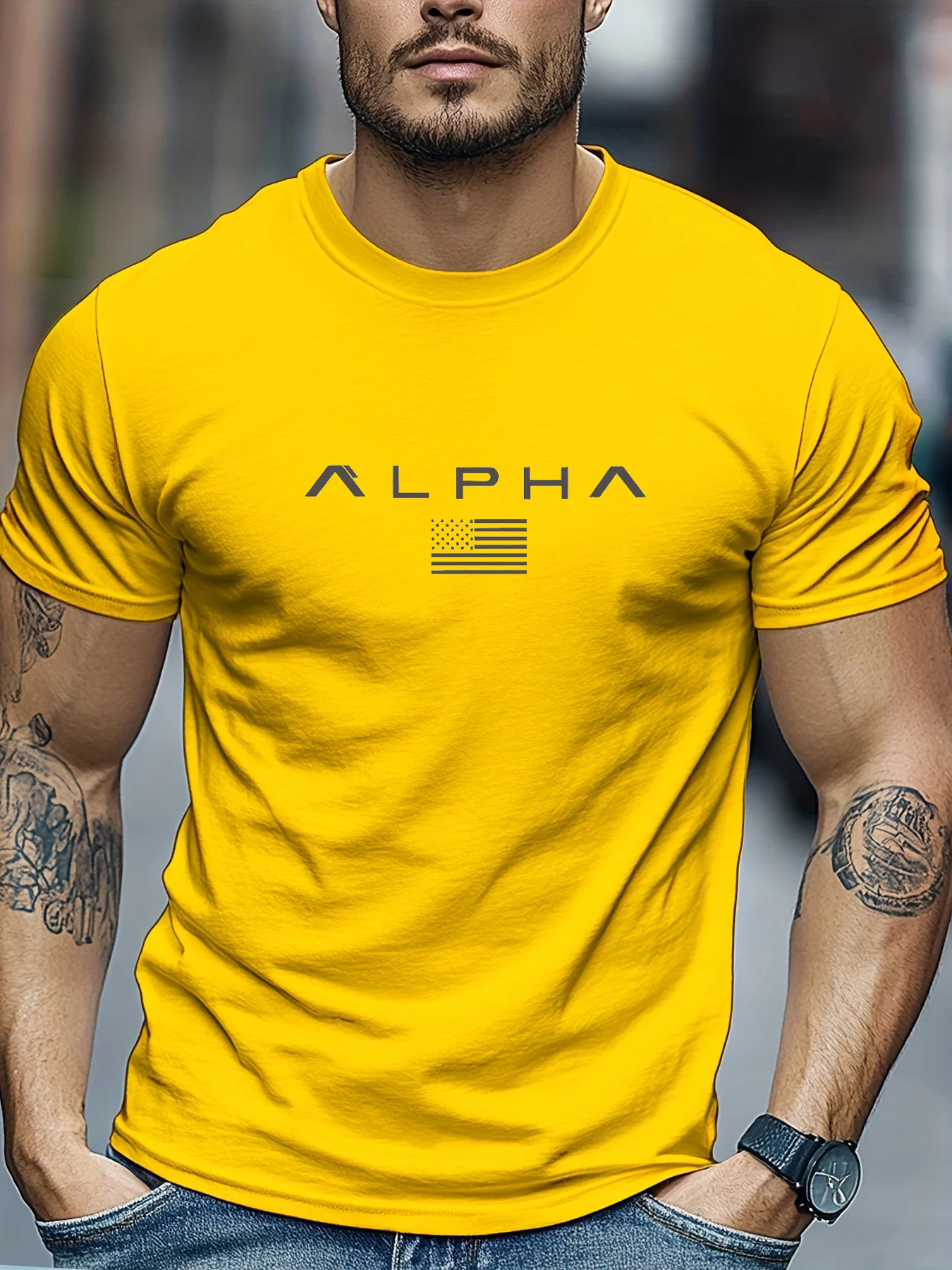 Men's summer 100 cotton fashionable casual loose solid color multi-color optional sports round neck short sleeved T-shirt top image 4
