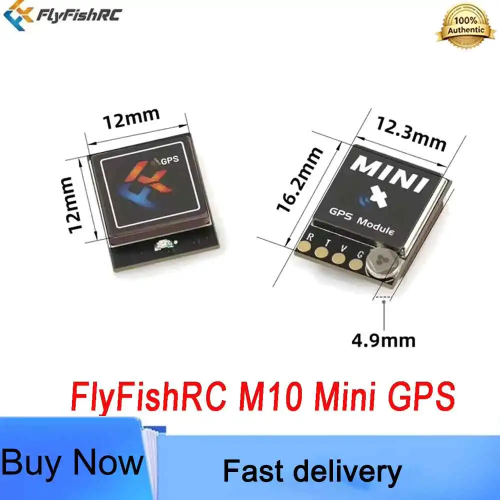 FlyFishRC M10 GNSS GPS Module 10th Gen Ceramic Antenna High Precision Positioning Spare For FPV Freestyle Long Range RC Drone