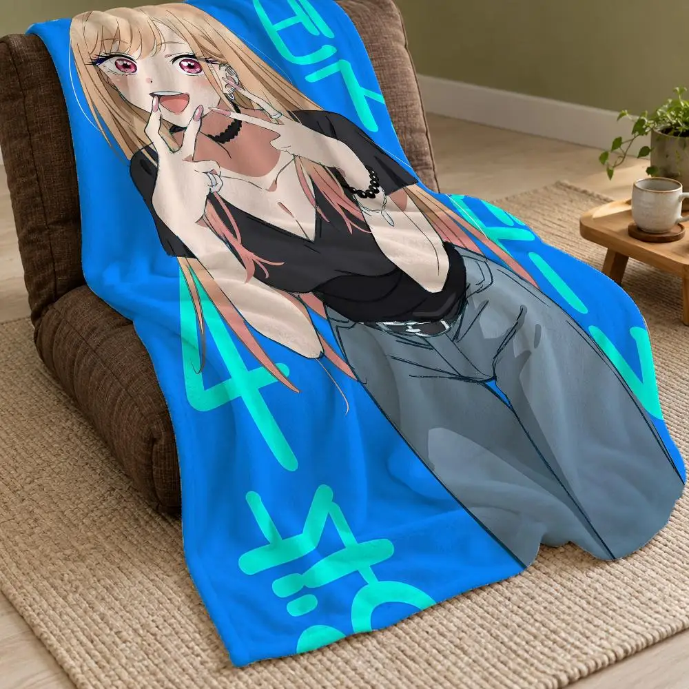 My Dress-Up Darling Throw Double Sided Flannel Throw Blanket Soft Warm Washable Home Decor