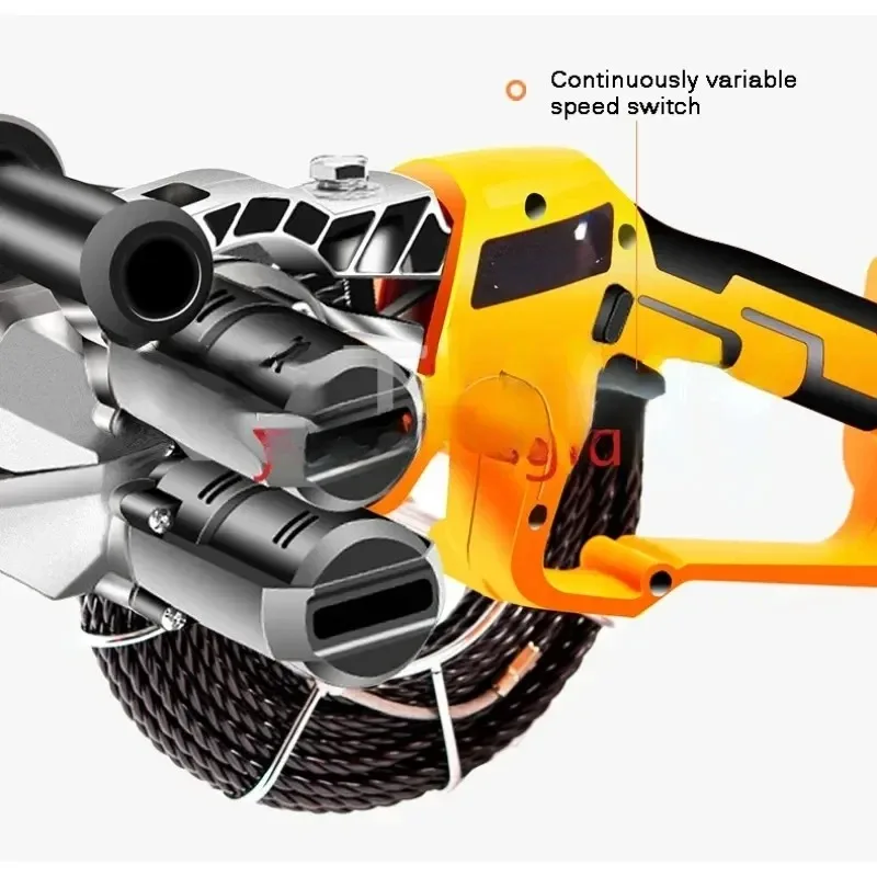 Electric Thread Machine Lithium Battery Automatic Wire Pulling Stringing Machine Wall Threading Tool Cable Push Puller